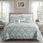 Home Soft Things Yorgan Örtüleri, Polyester Karışımı, Camgöbeği Aqua, 309,8 cm x 269,2 cm