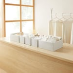 Home Wave 6'lı Gri Pötikare Çekmece İçi Düzenleyici Kutu 2 Adet 28 X 28 X 13 / 2 Adet 28 X 13 X 13 / 2 Adet 14 X 14 X 13 Cm