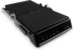Homend Grilliant 1341H Inox Gövdeli, Döküm Plakalı, 5 Programlı, Led Ekranlı Grill Tost Makinesi ve Izgara Makinesi