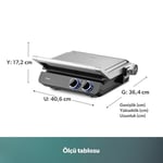 Homend Grilliant 1342H 3 in 1 Inox Gövde Çift Taraflı XL Döküm Plaka Tost ve Izgara Makinesi