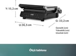 Homend Grilliant 1343H Cam Yüzeyli, 5 Hazır Programlı, Döküm Plakalı, Led Ekranlı Konuşan Tost Makinesi