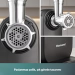 Homend Meatbox 3101H Paslanmaz Çelik Kıyma Makinesi