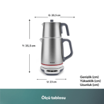 Homend Royaltea 1708H Dokunmatik Konuşan Çay Makinesi