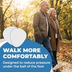 Homergy Metatarsal Pedler - Kadınlar ve Erkekler için Ayak Pedleri - Ağrı Giderme için Ayak Pedleri - Metatarsalji için Ön Ayak Pedleri, Mortons Nöroma - 1/4 inç Kalınlık - 12 Adet