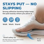 Homergy Metatarsal Pedler - Kadınlar ve Erkekler için Ayak Pedleri - Ağrı Giderme için Ayak Pedleri - Metatarsalji için Ön Ayak Pedleri, Mortons Nöroma - 1/4 inç Kalınlık - 12 Adet