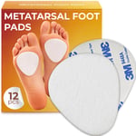 Homergy Metatarsal Pedler - Kadınlar ve Erkekler için Ayak Pedleri - Ağrı Giderme için Ayak Pedleri - Metatarsalji için Ön Ayak Pedleri, Mortons Nöroma - 1/4 inç Kalınlık - 12 Adet