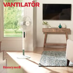 HONEYWELL Advanced QuietSet HSF600 Ayaklı Vantilatör, 5 HIz Ayarı, Zamanlayıcı Fonksiyonu, 70 Derece Salınım, Yükseklik, Uzaktan Kumandalı - Beyaz