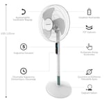 HONEYWELL Advanced QuietSet HSF600 Ayaklı Vantilatör, 5 HIz Ayarı, Zamanlayıcı Fonksiyonu, 70 Derece Salınım, Yükseklik, Uzaktan Kumandalı - Beyaz