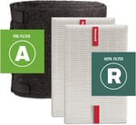 Honeywell Hepa hava temizleyici filtre kiti – 2 HEPA R yedek filtre ve 4 A karbon ön filtre dahil