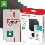 Honeywell Hepa hava temizleyici filtre kiti – 2 HEPA R yedek filtre ve 4 A karbon ön filtre dahil