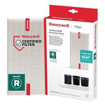 Honeywell HEPA Hava Temizleyici Filtre R, HPA 100/200/300 ve 5000 Serisi için 1'li Paket - Havadaki Alerjen Hava Filtresi Orman Yangını/Duman, Polen, Hayvan Kepeği ve Tozu Hedefler
