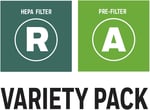 Honeywell Hepa hava temizleyici filtre kiti – 2 HEPA R yedek filtre ve 4 A karbon ön filtre dahil