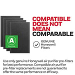 Honeywell HRF-A200 Hava Temizleyici Ön Kit Filtresi, 4'lü Paket - Alerjen Hava Filtresi Toz, VOC, Evcil Hayvan, Mutfak ve Orman Yangını/Duman Kokularını Hedefler
