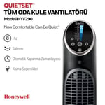 HONEYWELL QuietSet Tower HYF290, 8 Hız Ayarı, 80 Derece Salınım, Zamanlayıcı Fonksiyonu, Uzaktan Kumanda, Kısma Seçenekleri