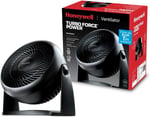 HONEYWELL TurboForce Turbo Vantilatör HT900E, Sessiz Soğutma, 90 Dereceye Kadar Ayarlanabilir Eğim Açısı, 3 Hız Ayarı, Duvara Montaj, Masa Vantilatörü - Siyah