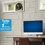 HONEYWELL TurboForce Turbo Vantilatör HT900E, Sessiz Soğutma, 90 Dereceye Kadar Ayarlanabilir Eğim Açısı, 3 Hız Ayarı, Duvara Montaj, Masa Vantilatörü - Siyah
