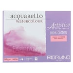 Honsell 302330 - Fabriano Artistico Acquarello sulu boya, yüksek kaliteli sanatçı - sulu boya kartonu, ekstra beyaz, saten sıcak preslenmiş, yakl. 23 x 30,5 cm, 20 yaprak 300 g/m²