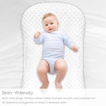 Hooyax Minky Bebek Şezlong Kılıfı 2'li Paket Birinci Sınıf Yenidoğan Şezlong Kılıfları, Bebek Yuvası Şezlongları için Organik Çıkarılabilir Bebek Kılıfları, Erkek Kızlar için Ultra Yumuşak Rahat Kesim