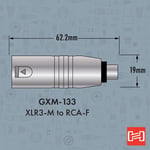 Hosa RCA (F) - XLR (M) Çevirici (GXM-133)