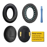 Hossom Bose QuietComfort 35 II için yedek kulak yastığı, Bose QuietComfort 35 kulaklık için premium yedek ped, QC35, QC25, QC15/Ae2, Ae2i, Ae2w / Sound Link/True için yedek ped (siyah)