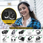 Hossom Bose QuietComfort 35 II için yedek kulak yastığı, Bose QuietComfort 35 kulaklık için premium yedek ped, QC35, QC25, QC15/Ae2, Ae2i, Ae2w / Sound Link/True için yedek ped (siyah)