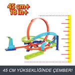 Hot Wheels Bumerang Çemberli Yarış Pisti Hot Wheels Bumerang Çemberli Yarış Pisti, 1:64 ölçekli oyuncak araba, kolayca saklanabilir HTK16