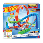 Hot Wheels Bumerang Çemberli Yarış Pisti Hot Wheels Bumerang Çemberli Yarış Pisti, 1:64 ölçekli oyuncak araba, kolayca saklanabilir HTK16