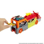 Hot Wheels fırlatıcı ve taşıyıcı ejderha Hot Wheels™ Şehri fırlatıcı ve taşıyıcı ejderha, ağzından araba püskürtür, 3 yaş ve üzeri çocuklar için hediye GTK42