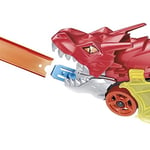 Hot Wheels fırlatıcı ve taşıyıcı ejderha Hot Wheels™ Şehri fırlatıcı ve taşıyıcı ejderha, ağzından araba püskürtür, 3 yaş ve üzeri çocuklar için hediye GTK42