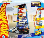 Hot Wheels Heyecanlı Yarış Kulesi Oyun Seti 1 adet oyuncak araba ve Dönüşen Yarış Kulesi oyun seti içeren Hot Wheels™ şehri pist seti HKX43