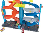 Hot Wheels Heyecanlı Yarış Kulesi Oyun Seti 1 adet oyuncak araba ve Dönüşen Yarış Kulesi oyun seti içeren Hot Wheels™ şehri pist seti HKX43