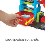 Hot Wheels Mega Araba Yıkama Kulesi Hot Wheels™ City Mega Araba Yıkama ile 1 adet Renk Değiştiren Arabalar™ aracı, çocuklar için oyuncak HDP05