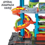 Hot Wheels Mega Araba Yıkama Kulesi Hot Wheels™ City Mega Araba Yıkama ile 1 adet Renk Değiştiren Arabalar™ aracı, çocuklar için oyuncak HDP05