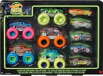 Hot Wheels Monster Trucks Karanlıkta Parlayan Araçlar Paketi Hot Wheels Monster Trucks Karanlıkta Parlayan Araçlar Paketi 5 adet Monster Trucks aracı ve 5 adet araba içeren çoklu paket HCB57
