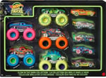 Hot Wheels Monster Trucks Karanlıkta Parlayan Araçlar Paketi Hot Wheels Monster Trucks Karanlıkta Parlayan Araçlar Paketi 5 adet Monster Trucks aracı ve 5 adet araba içeren çoklu paket HCB57