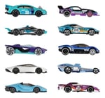 Hot Wheels Oyuncak Arabalar, 10'lu Yarış Arabası Paketi, 1:64 Ölçekli Corvette, Lamborghini, McLaren ve Hot Wheels Originals içerir (Amazon'a Özel)