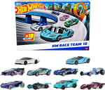 Hot Wheels Oyuncak Arabalar, 10'lu Yarış Arabası Paketi, 1:64 Ölçekli Corvette, Lamborghini, McLaren ve Hot Wheels Originals içerir (Amazon'a Özel)