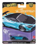 Hot Wheels Premium Araba Kültürü Siluetleri 1:64 Ölçekli Döküm LB-Works McLaren 720S Araç Gerçek Biniciler Lastikler ve Metal/Metal Gövde ve Şasi