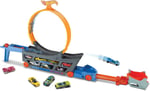 Hot Wheels Standlı Tır, 18 Araç Kapasiteli, Çemberli, Fırlatıcılı, GCK38