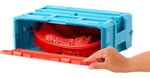 Hot Wheels Track Builder Alev Temalı Akrobasi Seti ve 1 adet araba, birleştirilebilir oyuncak saklama kutusunda 16 adet pist oluşturma ve akrobasi parçası, HMC04