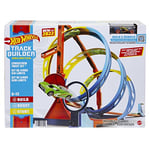 Hot Wheels Track Builder Spiral Dönüşlü Pist Oyun Seti, yaratıcı spiral pist yarışları, hedefi vurmanın 2 yolu, 1 adet Hot Wheels araç dahil, 6 yaş ve üzeri HDX79