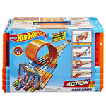Hot Wheels Yarış Kutusu, tek sette 3 akrobasi heyecanı bulunur, taşınabilir saklama kutusu dahil, 6-10 yaş arası GKT87