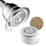 Hotel Spa Aquacare By 1139 Yedek Tek Kullanımlık 3 Kademeli Kartuş Gelişmiş Yüksek Yoğunluklu Süper Kompakt Evrensel Duş Filtresi Veya Filtreli Duş Başlıkları/El Duşları ile Kullanım İçin