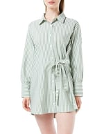 House of Silk 2022DRESS007 Stripes Koton Gömlek Elbise