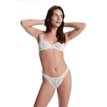 House of Silk Helen Fırfır Detaylı Tanga Beyaz Tanga Kadın