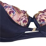 House of Silk İpek Marien Lacivert Dantelli Balkonet Sütyen Sütyen Kadın