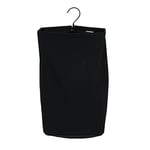 Household Essentials Hanging Cotton Canvas Laundry Hamper Bag, Black