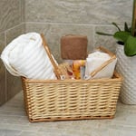 Household Essentials ML-2202 Kulplu Üstü Açık Pazar Sepeti, Kahverengi