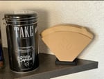 Housetrend Şık Kahve Filtresi Tutacağı – filtre kahve kağıdı Modern Mutfak Düzenleyici, Dekoratif Organizer - Stylish Coffee Filter Holder