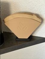 Housetrend Şık Kahve Filtresi Tutacağı – filtre kahve kağıdı Modern Mutfak Düzenleyici, Dekoratif Organizer - Stylish Coffee Filter Holder